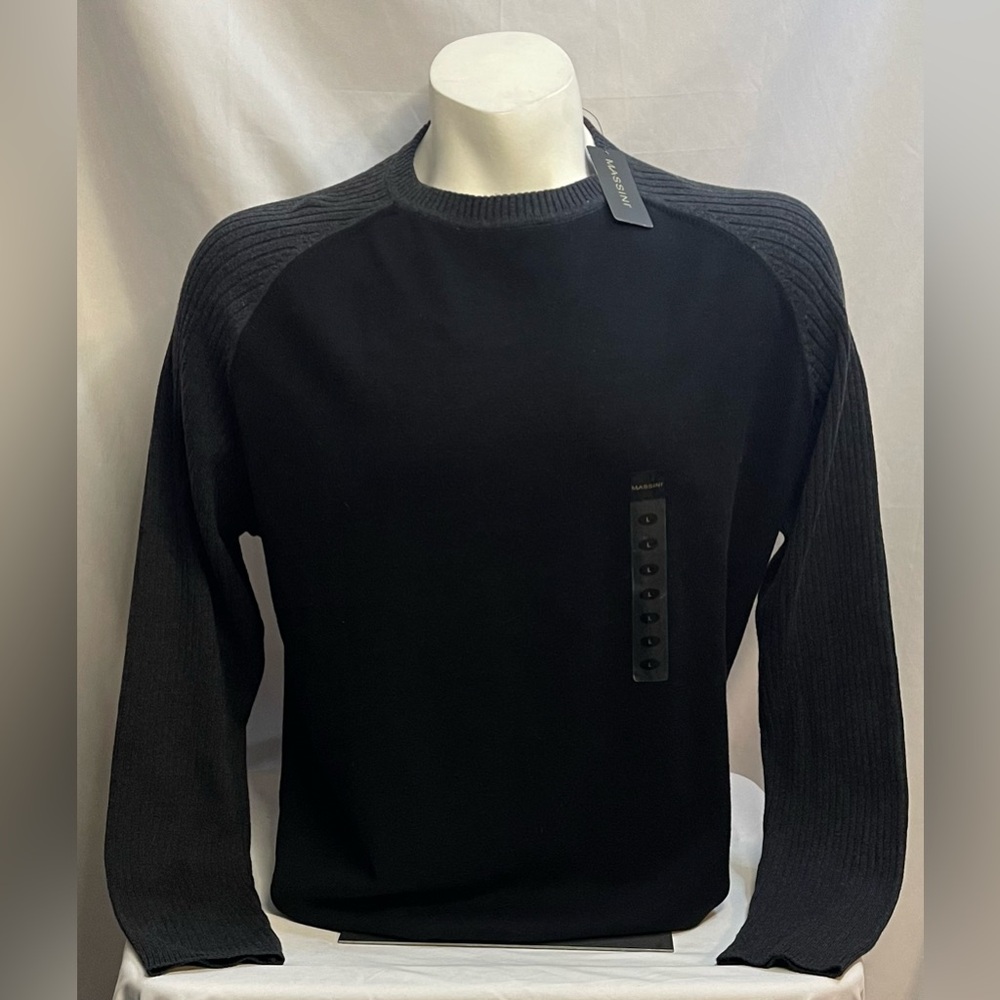 NWT Massini Sweater Black/Gray Large